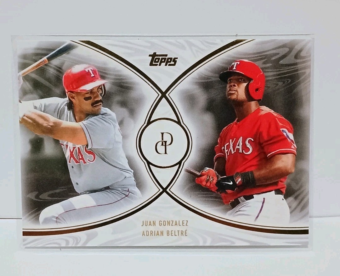 2026  Topps Dynamic Duals Adrian Beltre / Juan Gonzalez #35 Texas Rangers