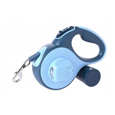 EXTRALINK Automatische Leine 5 m LED Band Mit Behälter Hundeleine Hunde Automatikleine