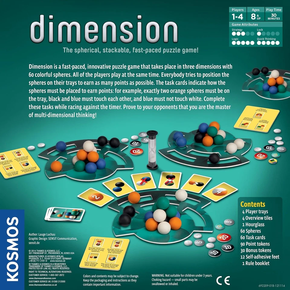 Dimension - A 3D Fast-Paced Puzzle Game from Kosmos | Up to 4 Players, for...  - Image 3 of 4