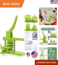 Versatile Button Maker Machine with 200 Supplies  Interchangeable Models