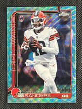 2025 Topps Chrome Football teal wave - SHEDEUR SANDERS rookie /299 - Browns