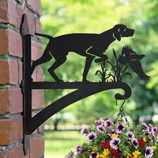 Vizsla & Pheasant Iron Hanging Basket Bracket