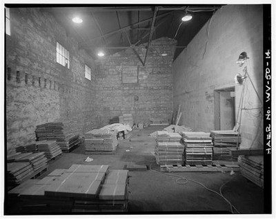 14. SOUTH WALL, LOOKING WEST - Ethel Coal Company & Supply Building, Left