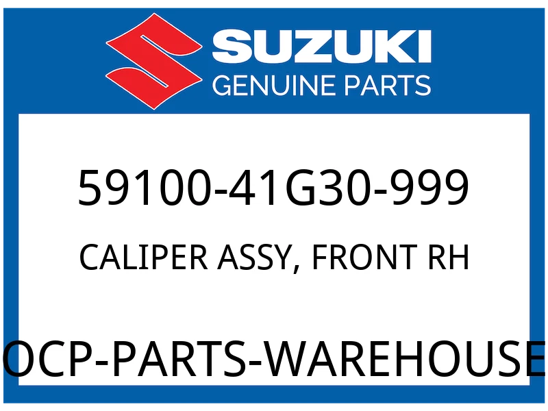 Suzuki OEM Part 59100-41G30-999 CALIPER ASSY, FRONT RH