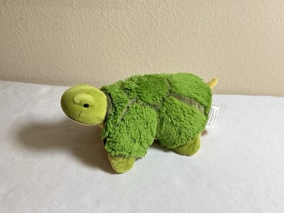 Pillow Pet Pee Wees Tardy Turtle Green Soft 11in Travel Pillow 2010