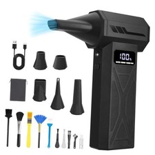 Compressed Air Duster for Computer Electronics, 110000RPM Cordless Electric