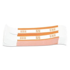 Coin-Tainer® Currency Straps, Orange, $50 in Dollar Bills, 1000 Bands/Pack