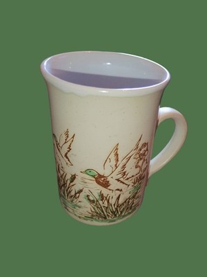 Flying Mallards Ashdale Great Britain Pottery Mug Vintage