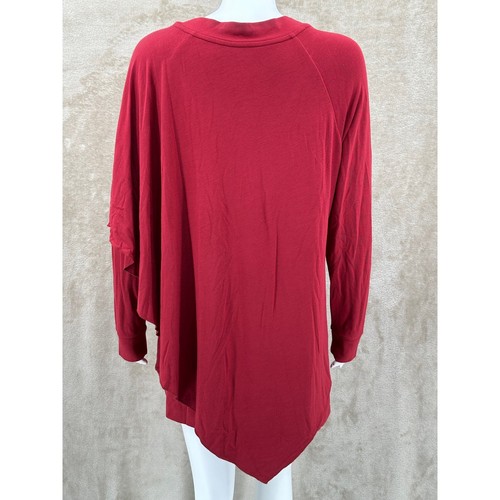Soft Surroundings Top Womens Large Red Madeline Tunic Minimalist Lagenlook NWT - Picture 5 of 10