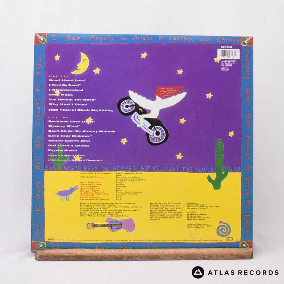 Richard Thompson Rumor And Sigh A1 B1 LP Album Vinyl Record - NM/EX - Image 3 of 4