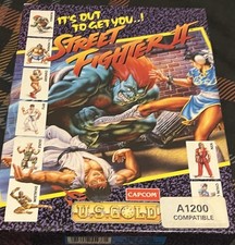 Street Fighter 2 Commodore Amiga Big Box Vintage Game Capcom Complete Boxed