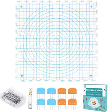 Blocking Mats for Knitting  Crocheting - Extra Thick Blocking Boards with Grids