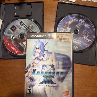 Xenosaga: Episode I II III Trilogy (PlayStation 2, PS2) CIB Lot of 3 Tested Work
