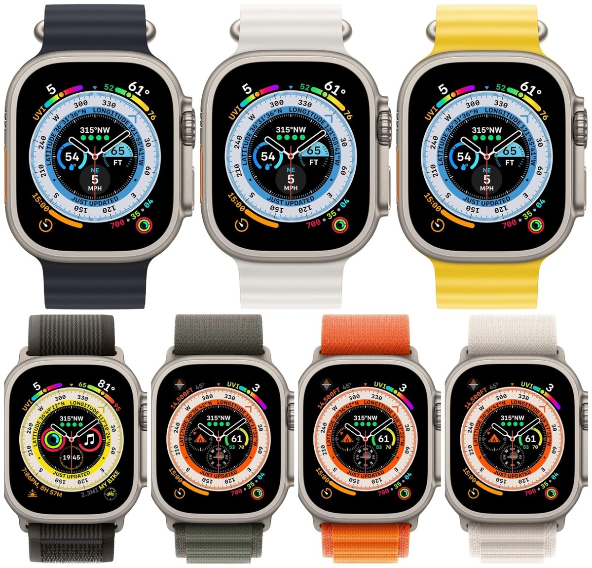 Apple Watch Ultra GPS + Cellular 49mm Titanium Case with Band 