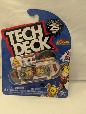TECH DECK 25 YEARS ULTRA RARE RELEASE WORLD INDUSTRIES FINGERBOARD Black & White