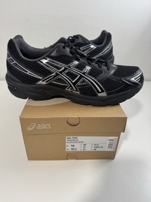 ASICS Gel-1130 Black Pure Silver Men s Size 14 / Women s 15.5 1201A906-001 NEW