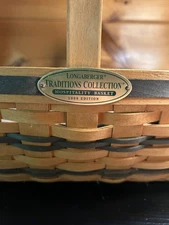 Longaberger Hospitality Basket Traditions Collection 1998 Fabric & Plastic Liner