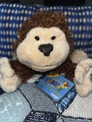 Webkinz Cheeky Monkey HM080 New with Sealed Code Tag Retired Plush Fluffy Brown