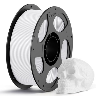 Anycubic PLA Filament 1.75mm Weiß Wiederverwendbare Spule 1KG