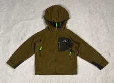 THE NORTH FACE Youth Boys Denali Full Zip Fleece Jacket-Size XXS 5 Light Green