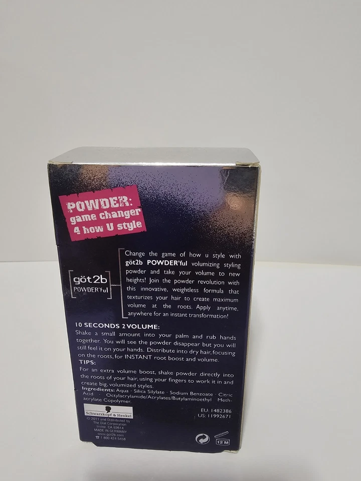 Got2b Powder'ful Volumizing Styling Powder Instant Lift NEW .35 Oz Schwarzkopf - Image 2 of 3