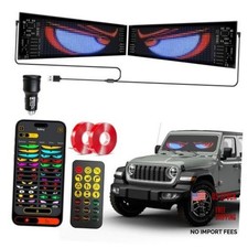2PCS Devil Eyes LED Lights for Car Windshield Dual Screen 13.7 4in