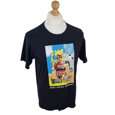 Uniqlo Jean Michel Basquiat T-Shirt Gr. M Big Graphic Logo Tee