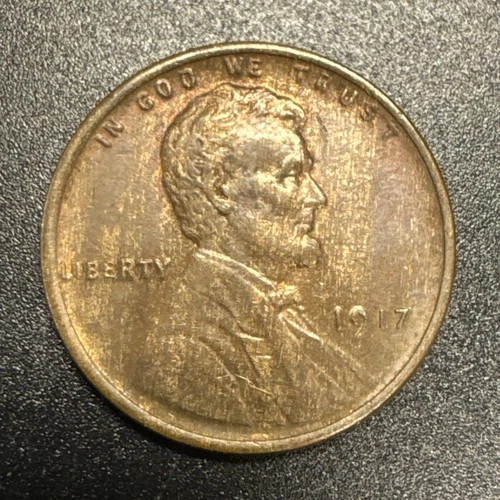 1917 Lincoln Wheat Cent Choice BU Uncirculated Brown /Red Brown