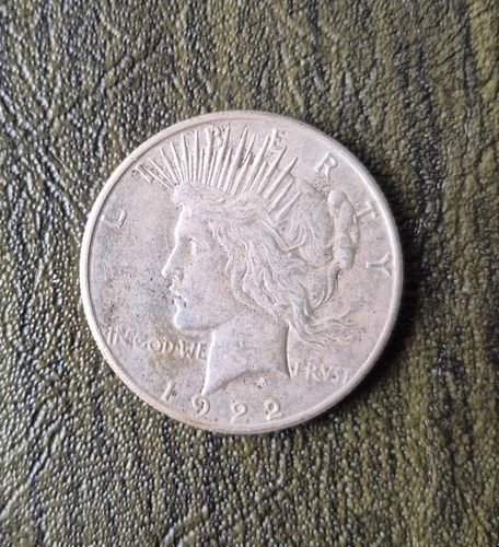1922 S Peace Silver Dollar $1 Coin Circulated 90% Silver Dollar