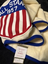Vintage Springfield Blankets Wool Blanket 66”x72”  All American 1957 Football