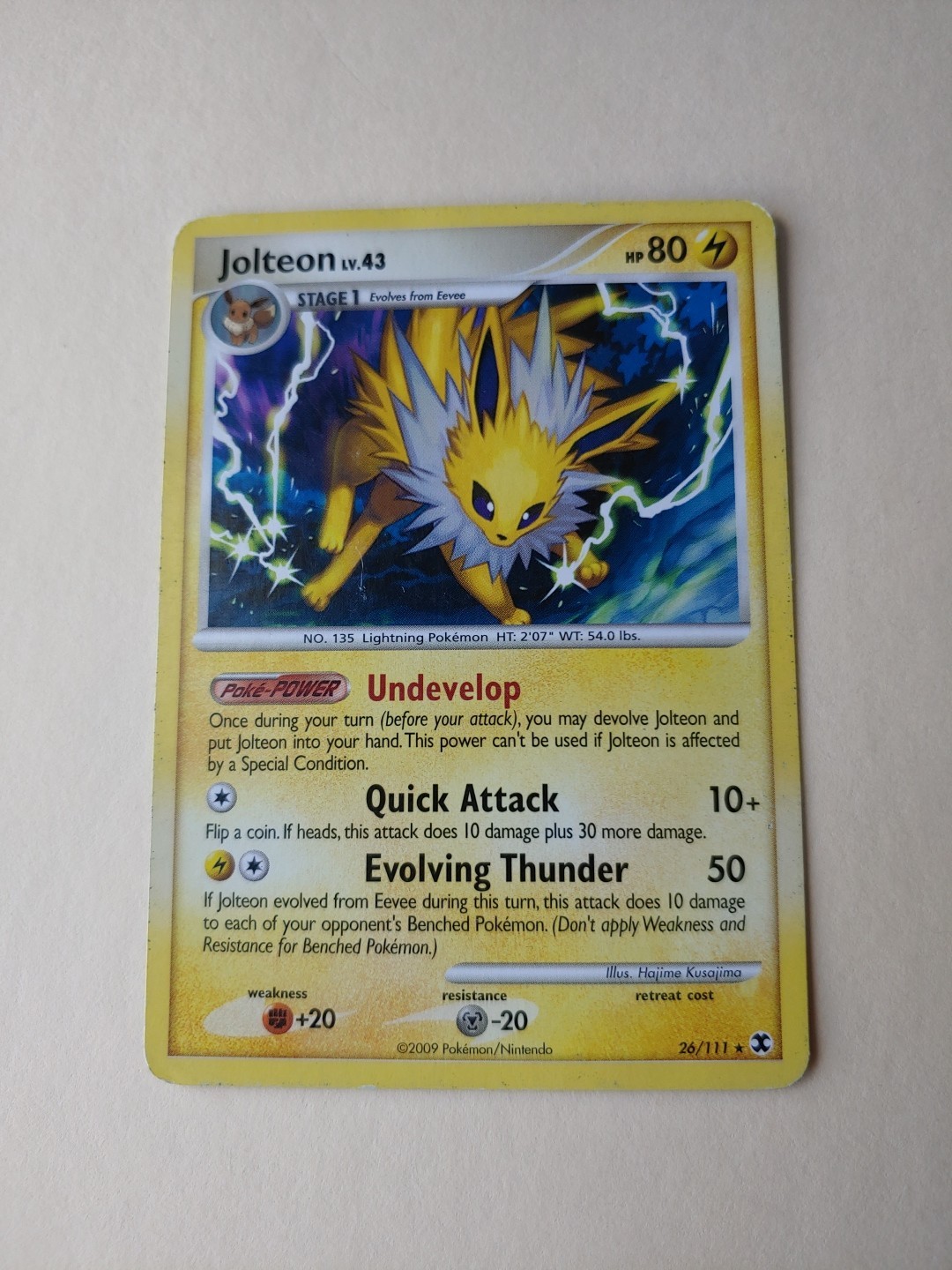 Jolteon - 26/111 - Rising Rivals - REGULAR Pokémon TCG - HP