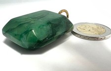 Jadeit Anhänger Amulett grün Naturstein 26g echter Jade Edelstein Unikat Vintage