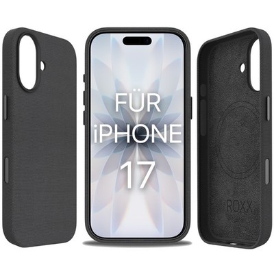 ROXX Woven Hülle iPhone 17 | Innenschutz | MagSafe | Hardcase | Mit Kameraknopf