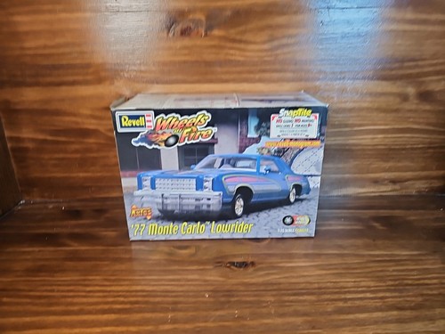 REVELL ‘77 CHEVY MONTE CARLO LOWRIDER WHEELS OF FIRE 85-1918 Released in 2000