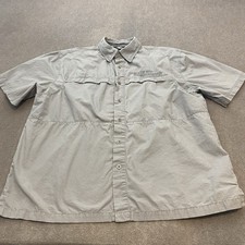 Harley Davidson Shirt Mens XL Gray Vented Garage Mechanic Short Sleeve Biker