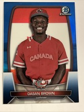 2023 Bowman Chrome World Baseball Classic Dasan Brown Blue Refractor /75 WBC-9