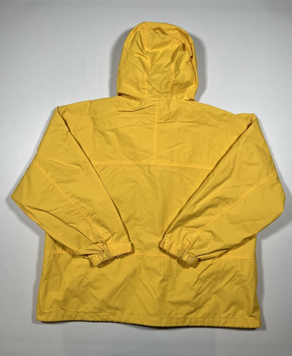 Eddie Bauer Jacket Mens XL Yellow GORE-TEX Hooded Parka Waterproof