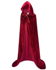 OurLore Unisex Full Length Hooded Robe Cloak Long Velvet Cape Cosplay Costume...