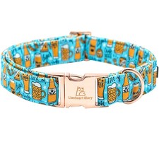 Blue Dog Collar Summer Party Boy Girl Soft Durable Adjustable Small Dogs