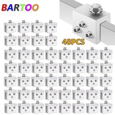 48PCS Standing Seam Roof Clamps Metal Roof Standing Racking Solar Panel Bracket
