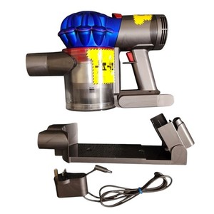 Dyson V7 Staubsauger Blau Hauptgehäuse Handmotor Akku Stecker Wandhalterung