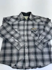 West Coast Choppers Work Wear Pearl Snap Shirt Mens XL Jesse James Long Sleeves