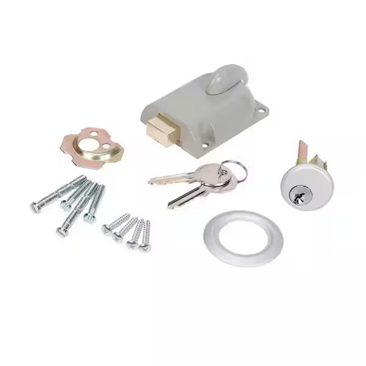 Garage Door Dead-Bolt Lock with Cylinder