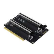 New PCIe3.0 x16 1 to 2 Expansion Card Gen3 Split Card Bifurcation x16 to x8x8