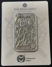 Royal Mint Loki 1oz Silver Bullion Bar Norse Gods In Capsule