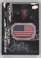 2022-23 SPx UD Black Pride of a Nation 29/99 Josh Norris #PON-JN Patch Auto k4s