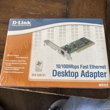 Genuine D-Link DFE-530 TX 10/100 Mbps Fast Ethernet Desktop PCI Adapter