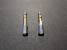 2P 6.3mm 1/4" Male plug to 3.5mm 1/8" Female Jack Stereo Headphone Audio Adapter