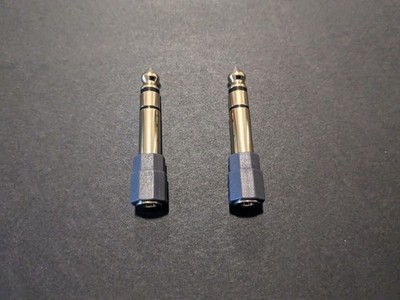 2P 6.3mm 1/4'' Male plug to 3.5mm 1/8'' Female Jack Stereo Headphone Audio Adapter