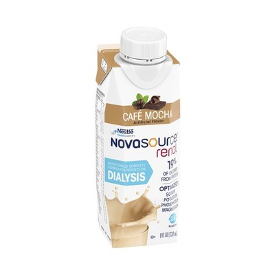 Nestle Novasource Renal Nutritionally Complete Formula Café Mocha Flavor 8 oz